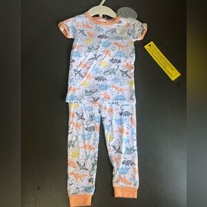 Milkberry Boys Dinosaur 2 Piece Pajama Set 24 Months NWT